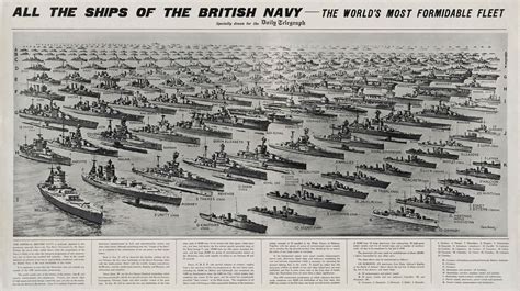 "All the Ships of the British Navy" ~ United Kingdom, 1939. : r ...