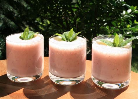 Strawberry shake stock image. Image of shake, homemade - 5344203