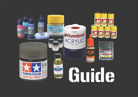 Scale Model Paint Guide Part 1 | Scale models, Model airbrush, Model paint