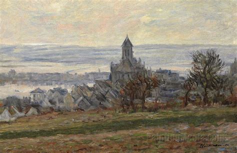 The Church of Vetheuil 1881 - Claude Monet Paintings