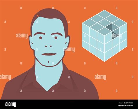 Business man thinking outside box Stock Vector Images - Alamy