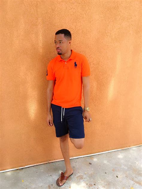 orange shorts outfit mens - Mei Pyle