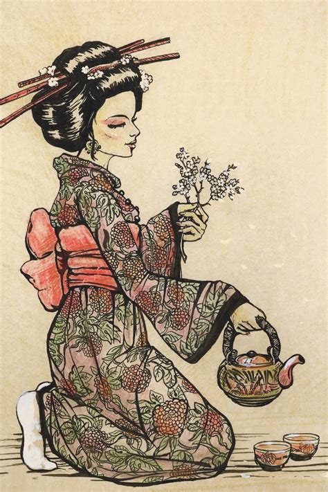 portrait-poster-canvas-painting-Japanese-traditional-art-scenery-print ...