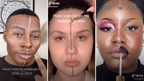 TikTok's 2016 vs. 2021 Makeup Challenge Is Going Viral — Photos | Allure