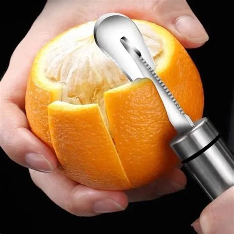 STAINLESS STEEL LEMON Orange Peeler Practical Fruit Grapefruit Opener Cutter £4.31 - PicClick UK