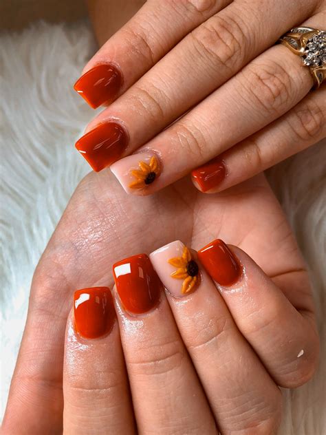 Fall/Halloween Nails Orange