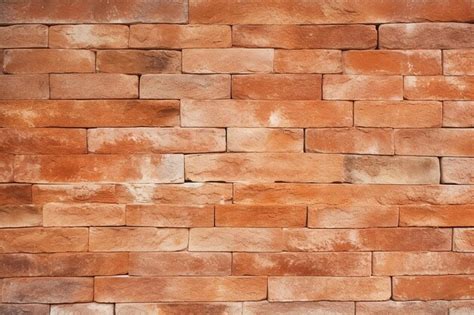 Premium AI Image | Orange and White Brick Wall Texture Background