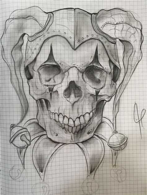 Joker Skull Drawing at GetDrawings | Free download