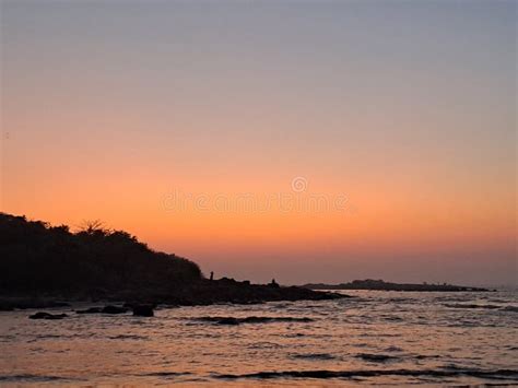 Mumbai Aksa Beach Sunset stock photo. Image of beach - 266972914