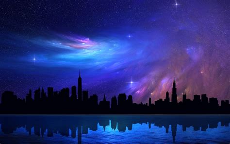 Beautiful Night Sky Wallpaper - WallpaperSafari