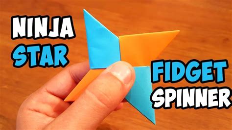 DIY Paper Ninja Fidget Spinner | Easy Ninja Star Spinner Tutorial # ...