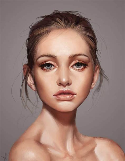 How To Paint These 21 Digital Portraits (Step-By-Step) | Digital ...