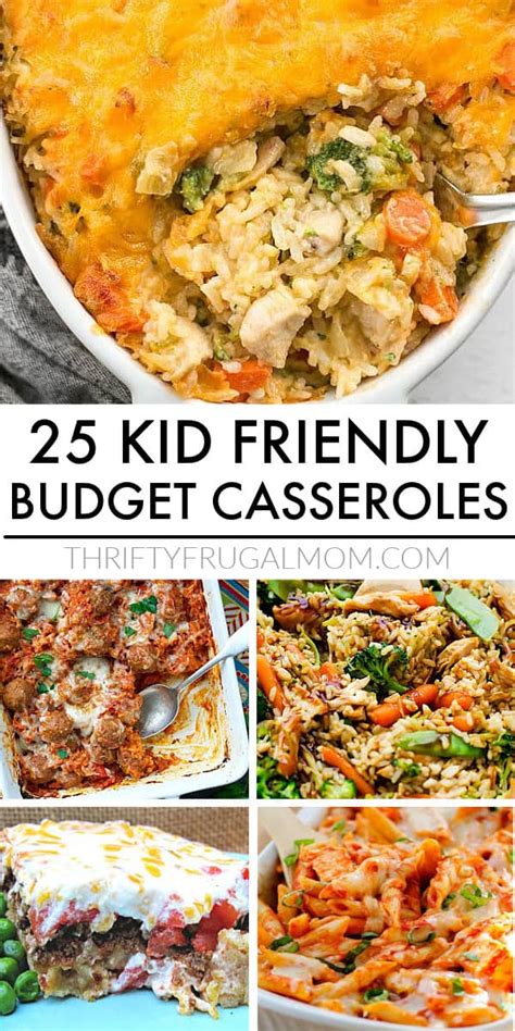 25 Cheap and Easy Kid Friendly Casseroles - Thrifty Frugal Mom