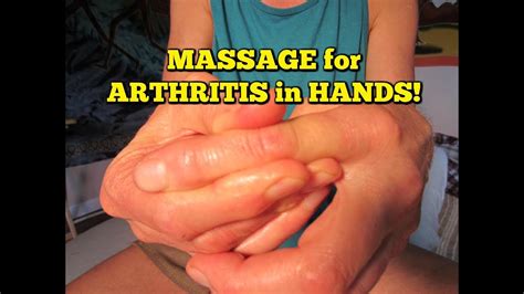 * Arthritis Pain RELIEF * Hands & Fingers! * Massage Exercises! - YouTube