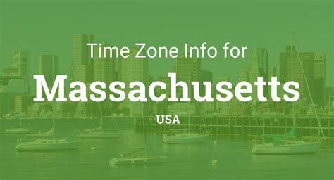 Time Zones in Massachusetts, United States