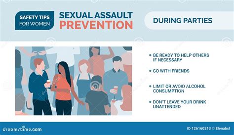 Sexual Assault Prevention: How To Be Safe during Parties Stock Vector - Illustration of criminal ...