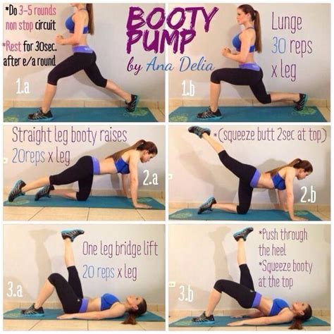 Booty pump At Home Glute Workout, 4 Week Workout, Best At Home Workout, Workout Plan, At Home ...