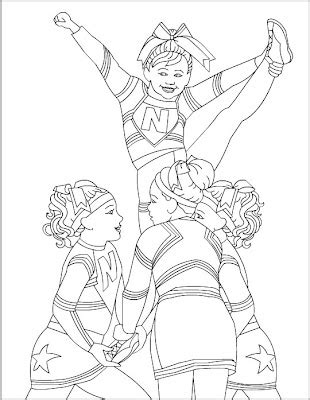Nicole's Free Coloring Pages: Cheerleading Coloring pages