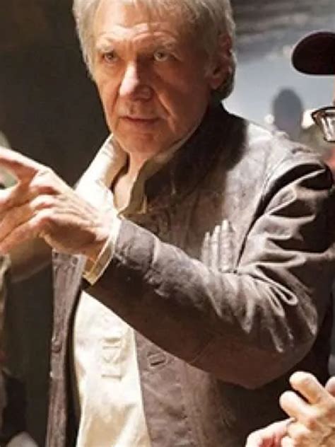 Harrison Ford Star Wars the Force Awakens Brown Leather Jacket