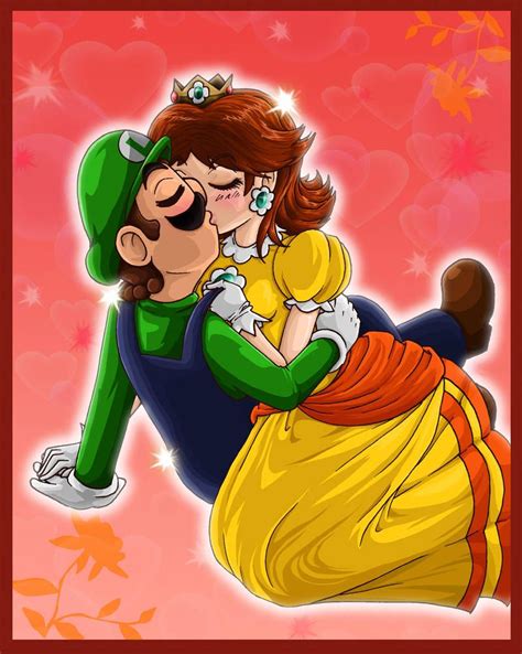 A Kiss for my Flower by lunar-maiden | Luigi and daisy, Super mario art, Mario fan art