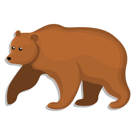 icono de oso pardo, estilo de dibujos animados 14181661 Vector en Vecteezy