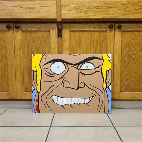 I decided to paint Brock last night : venturebros