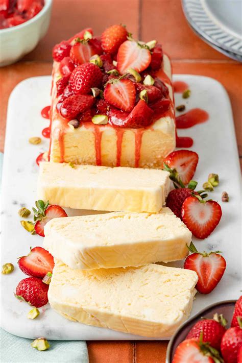 Strawberries and Cream Semifreddo Recipe