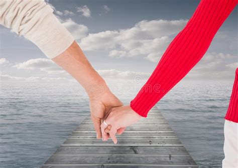 Couple holding hands stock image. Image of graphic, empty - 85210133