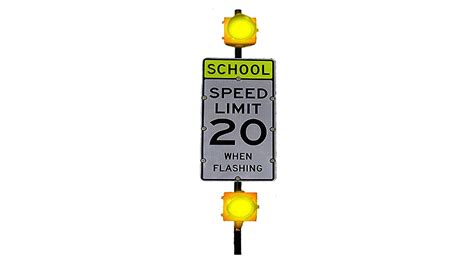 School Zone Speed Limit Sign | Flashing Speed Limit Sign