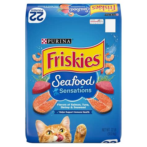 Purina Friskies Dry Cat Food, Seafood Sensations - 22 lb. Bag - Walmart ...