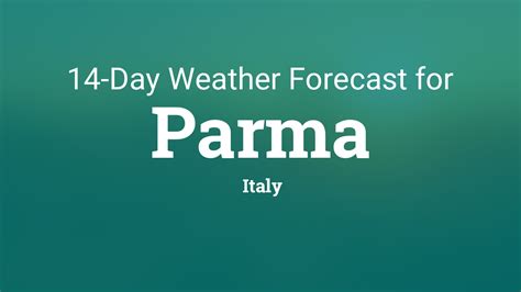 Parma, Italy 14 day weather forecast