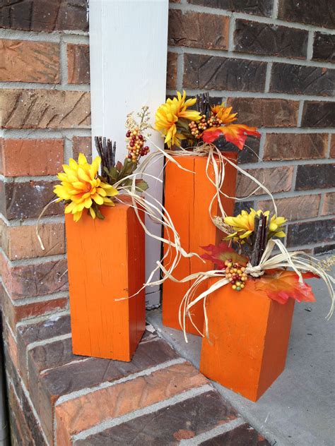 Wooden pumpkins made from scrap wood. | Halloween wood crafts, Fall ...