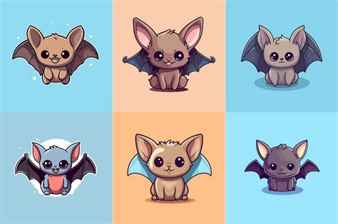 cute kawaii anime bat By Zoya Miller | TheHungryJPEG