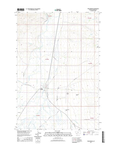 MyTopo Twin Bridges, Montana USGS Quad Topo Map