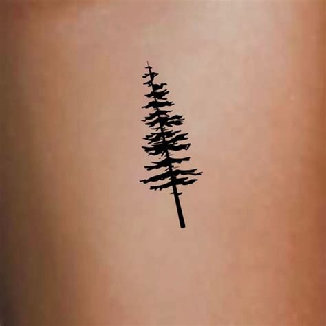 Pine Tree Temporary Tattoo / Tree Tattoo / Plants Tattoo - Etsy