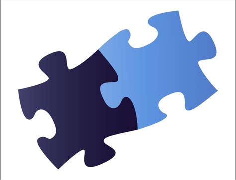 Two Puzzle Pieces Clip Art