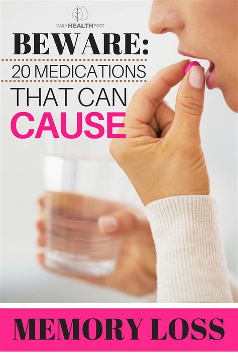 Beware: 20 Meds That Cause Memory Loss