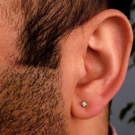 Macho Stud | Guys ear piercings, Men earrings, Cool ear piercings