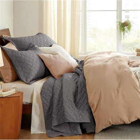 Cozy Comfort King Quilt Set Lightweight Grey Bedspreads - Bedding ...