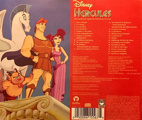 Cd Hercules Soundtrack Español Disney Ricky Martin Tatiana - $ 2,000.00 en Mercado Libre