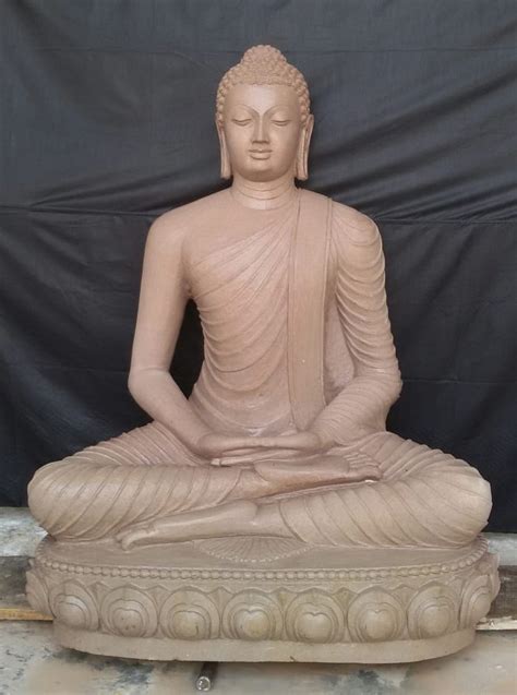 36"x24"x9" Brown Sarnath Buddha Statue, For Interior Decor, Size: 36 ...