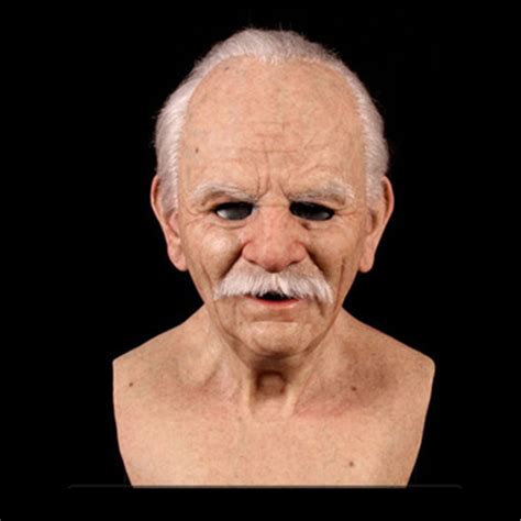 Party Favours & Bags - Christmas Cosplay Rubber Old Man Mask Realistic Scary Latex Mask Horror ...