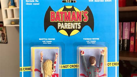 Batman’s Dead Parents Immortalized As Action Figures, Complete With “Blood”