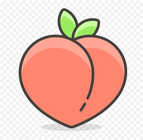 Peach Emoji Vector - Transparent Peach Emoji Png,Peaches Png - free transparent png images ...