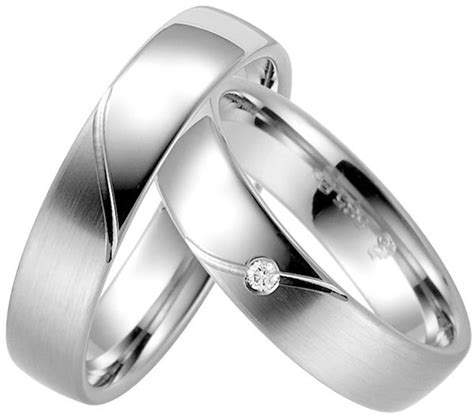 Palladium Wedding Ring with Matt & Polished Finish