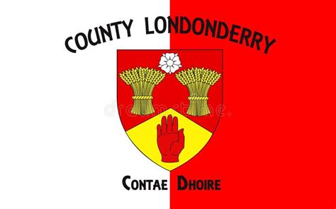 Flag of County Londonderry in Northern Ireland Stock Photo - Image of ...