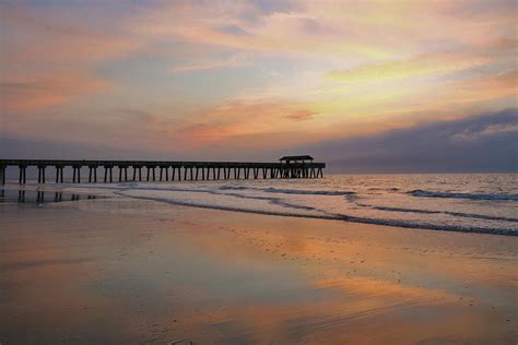 Sunrise On Tybee Island Beach, Georgia Photograph by Anna Miller | Fine ...