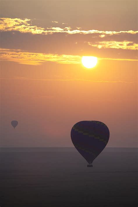 Hot Air Balloon at Sunrise Photograph by Jeff Grabert | Fine Art America