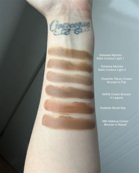 Cream bronzer swatches : r/OliveMUA