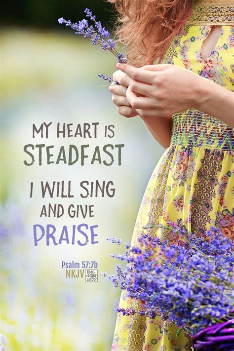 My Heart is Steadfast in 2021 | Psalm 57, Daily devotional, Christian encouragement